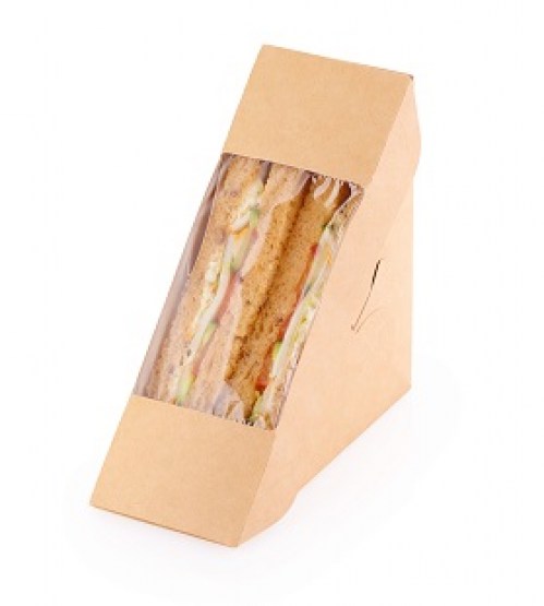 Sandwich Window Box (Χάρτινη Συσκευασία Kraft με Παράθυρο για Σάντουιτς)