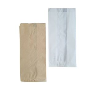 Grease Proof Brown or White 10x28 Paper Bag (Χάρτινη Σακούλα Καφέ ή Λευκή Grease Proof για τρόφιμα)