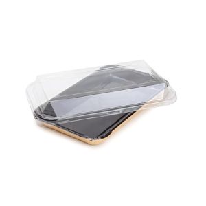 Pet Lid Transparent "Diamond" for Platter 400 (Διάφανο καπάκι Pet για δίσκο τροφίμων)