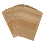 Doypack Pouches Kraft 12x20 (Χάρτινο Σακουλάκι Kraft με Παράθυρο & Πάτο)