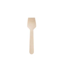 Ice Cream Wooden Mini Spoon 9,5 Paper Pack (Ξύλινο Κουταλάκι Φτυαράκι Συσκευασία Χαρτί 1/1)