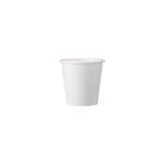 Single Wall (1W) White Paper Cups 4 oz (Χάρτινα ποτήρια λευκά μονού τοιχώματος)