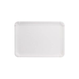 Paper Plates Rectangular 18x26 White (Χάρτινα Πιάτα Παραλληλόγραμμα Λευκά)