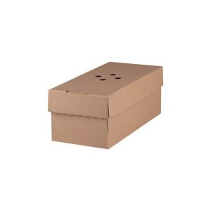 Double Burger Plate Kraft Box (Χάρτινη συσκευασία Kraft ανοιγώμενή με Πτυχές για Διπλό Burger)