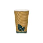 Double Wall (2W) Waterbased Ripple Paper Cups 16 oz (Χάρτινα ποτήρια Waterbased διπλού τοιχώματος)