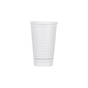 Bubble Paper Cup White 16 oz (Χάρτινα Ποτήρια Bubble Λευκά)