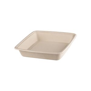 Square Bowl 1200 Sugarcane (Μπώλ Τετράγωνο από Ζαχαροκάλαμο)