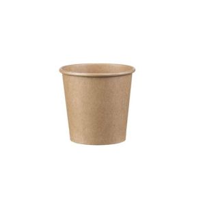 Single Wall (1W) Kraft Paper Cups 4 oz (Χάρτινα ποτήρια Kraft μονού τοιχώματος)