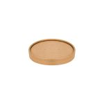 Ice Cream Container 12C Kraft with Kraft Paper Lid (Χάρτινα δοχεία Kraft για παγωτό με χάρτινο καπάκι Kraft)