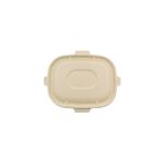 Safe Lock Sugarcane Lid for Oval Bowl 850 - 1300 Sugarcane (Καπάκι Ασφαλείας από Ζαχαροκάλαμο για Μπώλ Οβάλ Ζαχαροκάλαμο)