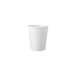 Single Wall (1W) White Paper Cups 8 oz (Χάρτινα ποτήρια λευκά μονού τοιχώματος)