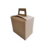 Handle Carry Lunch Box Kraft Medium (Χάρτινο κουτί μεταφοράς γευμάτων Kraft)