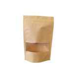 Doypack Pouches Kraft 20x30 (Χάρτινο Σακουλάκι Kraft με Παράθυρο & Πάτο)