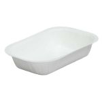 Lunch Press Tray Rectangular No.04 + Paper Lid (Χάρτινο Παραλληλόγραμμο Σκεύος Φαγητού + Χάρτινο Καπάκι Σφράγισης)