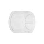 Lid PP for Lunch Box M/W Sugarcane 3 Cases 1100 (Καπάκι PP Παραλληλόγραμμο  για Σκεύος M/W 3 Θέσεων από Ζαχαροκάλαμο)