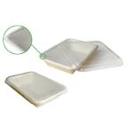 Heat Seal Pack 350 Container with Transparent Flat Lid (Χάρτινο σκεύος Kraft με διάφανο καπάκι Pet ίσιο)