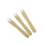 Wooden Mini Fork 12 Bulk (Ξύλινη Δίαινα Χύμα)