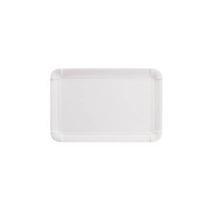 Paper Plates Rectangular 13x20 White (Χάρτινα Πιάτα Παραλληλόγραμμα Λευκά)