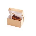 Cake Box 1200 Kraft Easy Open (Χάρτινα κουτιά Kraft ζαχαροπλαστείου)