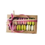 Macarons 12 (Χάρτινο κουτί Kraft με παράθυρο & εσωτερική θήκη για Macarons)