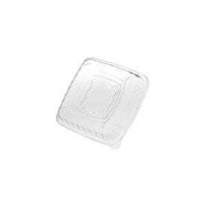 Pet Lid for Square Bowl 500 - 1250 Sugarcane (Καπάκι Pet για Μπώλ Τετράγωνο Ζαχαροκάλαμο)