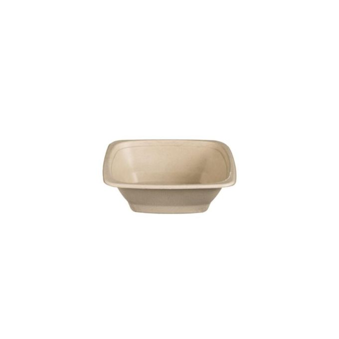 Square Bowl 750 Sugarcane (Μπώλ Τετράγωνο από Ζαχαροκάλαμο)