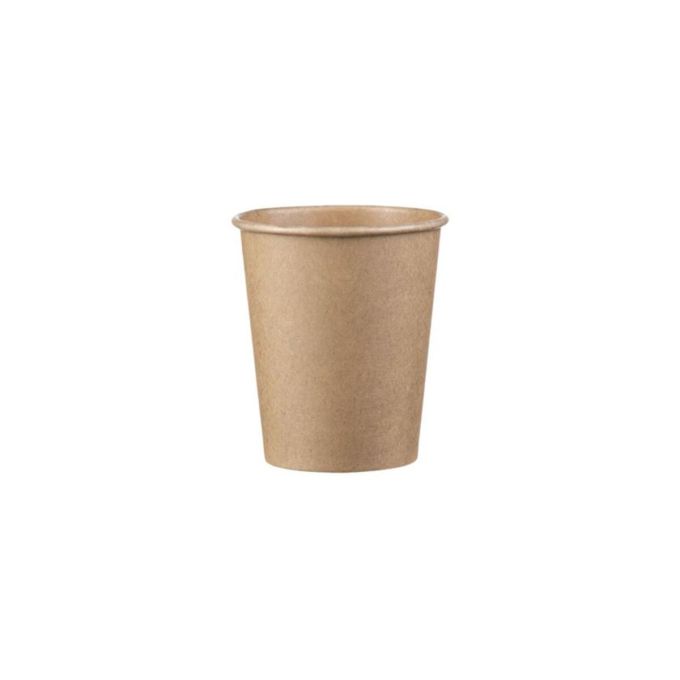 Single Wall (1W) Kraft Paper Cups 8 oz (Χάρτινα ποτήρια Kraft μονού τοιχώματος)