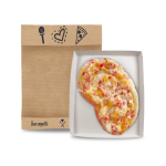 Loc Bag Razor Nature Pizza Combi Box (Χάρτινη συσκευασία Kraft φάκελος με διάφανο φίλμ για Πίτσα με δισκάκι)