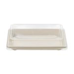 Sushi Box No.15 Sugarcane  + Pet Lid (Συσκευασία για Sushi από ζαχαροκάλαμο με διάφανο καπάκι Pet)