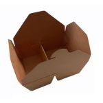 Fold Box with Compartment "Pure Kraft" (Χάρτινη συσκευασία φαγητού Pure Kraft με χώρισμα)