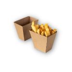 Chip Box "Pure Kraft DP" (Χάρτινη συσκευασία Kraft για Street Food)