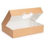 Donuts Box Easy Open with Window (Χάρτινο κουτί Kraft, Easy Open για Donuts, με στρογγυλό παράθυρο)