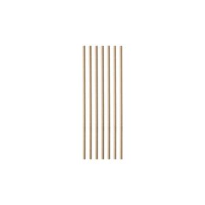 Paper Straws Frappe 21x0,80 KRAFT Straight Paper Pack (Χάρτινα Καλαμάκια Ροφήματος Ίσια Kraft Συσκευασία σε Χαρτί)