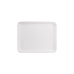 Paper Plates Rectangular 16x20 White (Χάρτινα Πιάτα Παραλληλόγραμμα Λευκά)